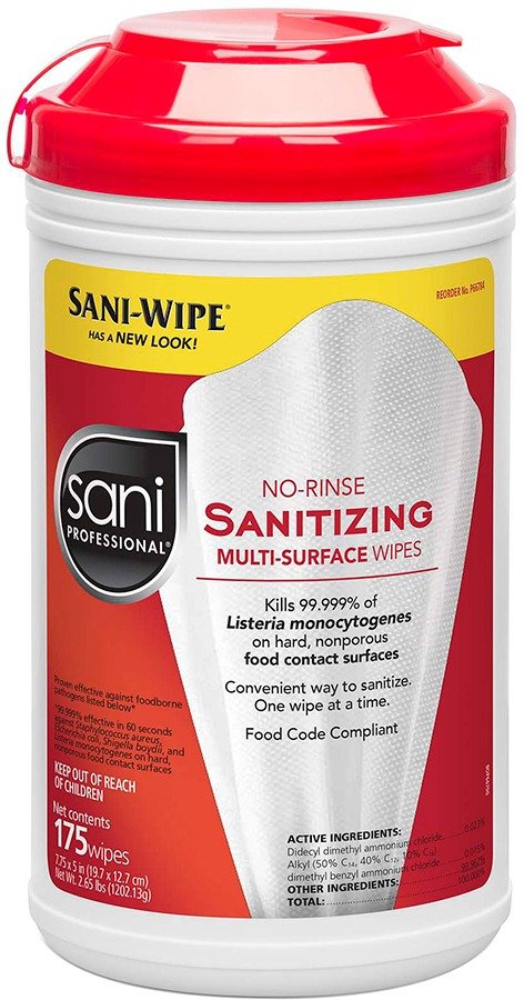 Sani Professional P66784, 175 Count No-Rinse Multi-Surface