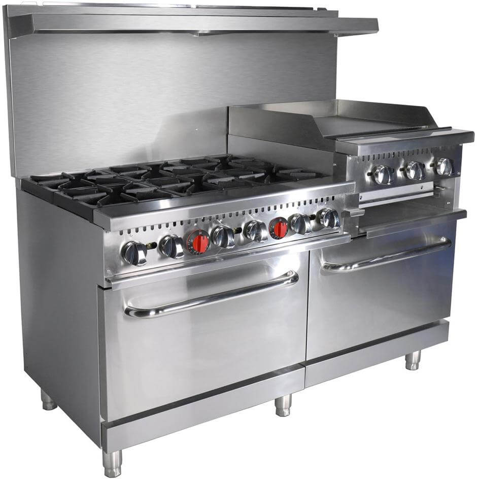 Black Diamond BDGR-6024GB/NG, 6 Burner Gas Restaurant Range w/ 24