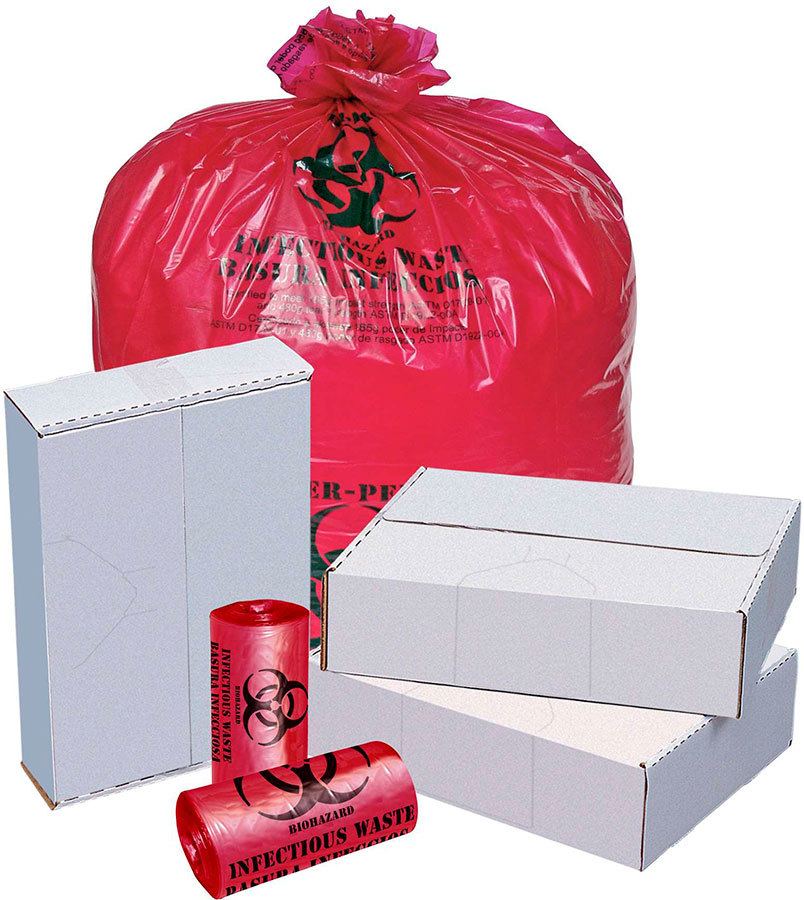 33 Gallon Red Bags for Biohazardous Waste