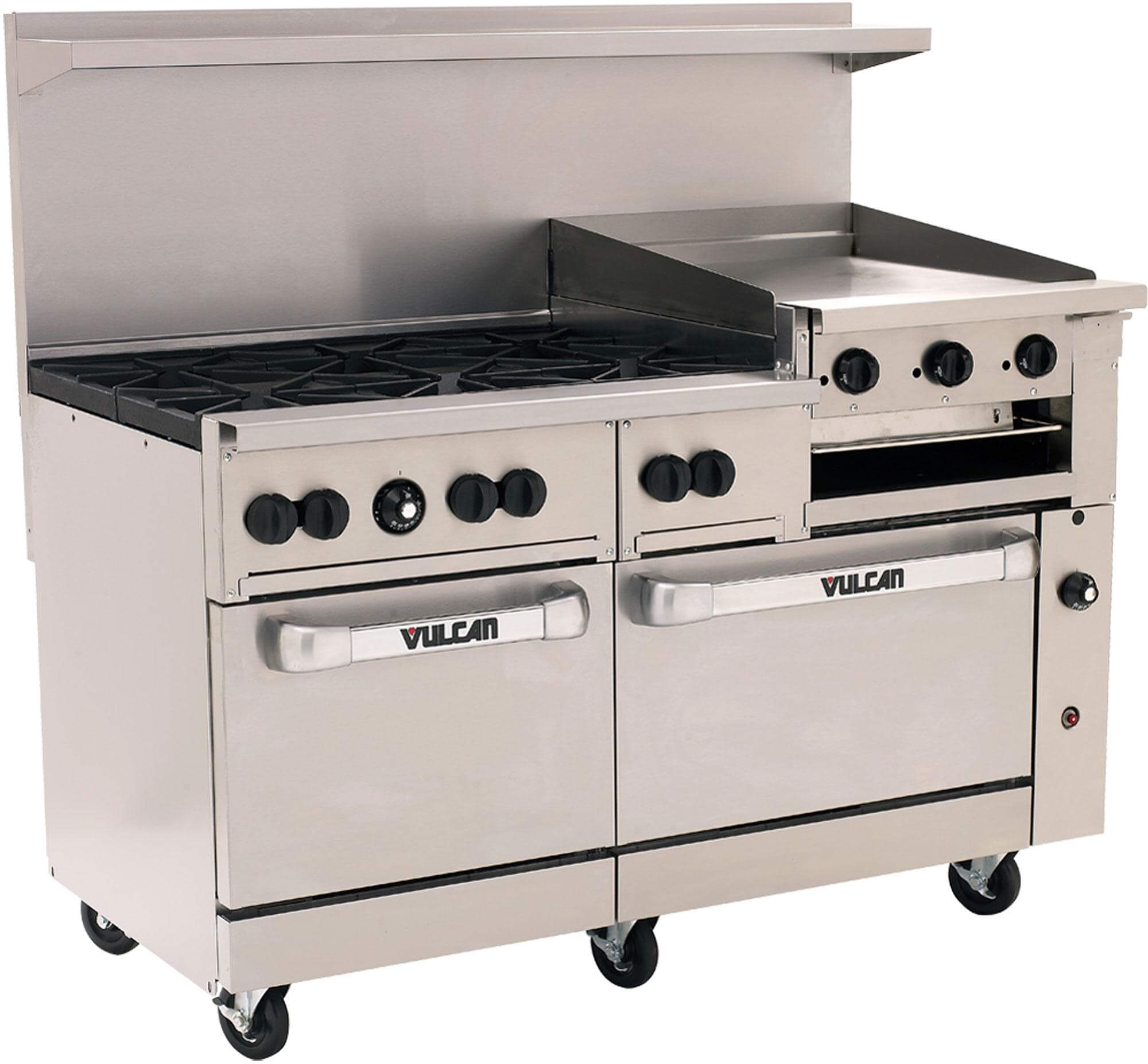 Vulcan 60SS-6B24GBN, 6 Burner Natural Gas Restaurant Range w/ 24