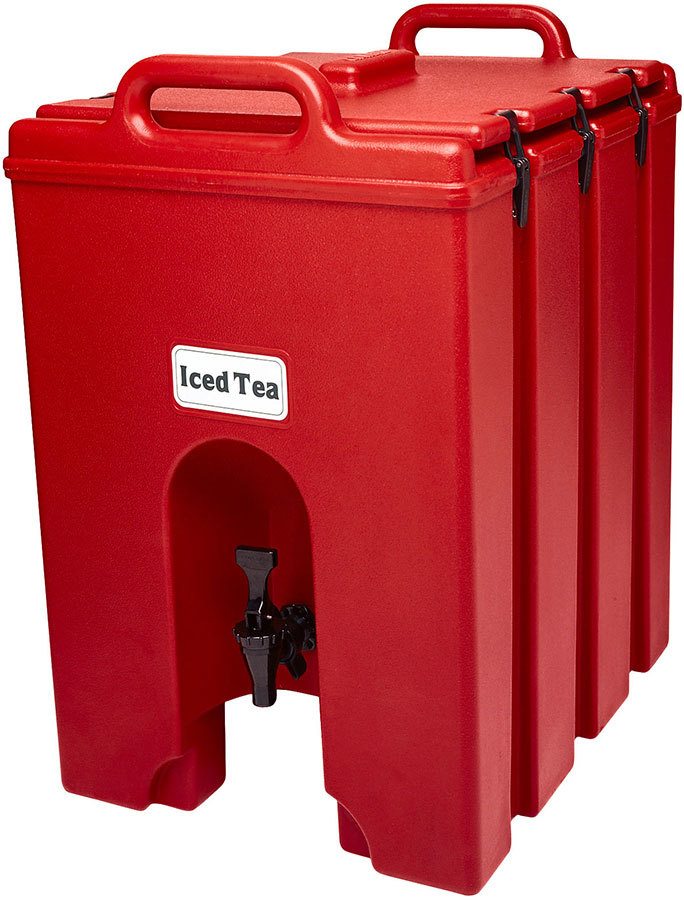 Cambro 250LCD158 Hot Red Camtainer 2.5 Gallon Insulated Beverage Carrier