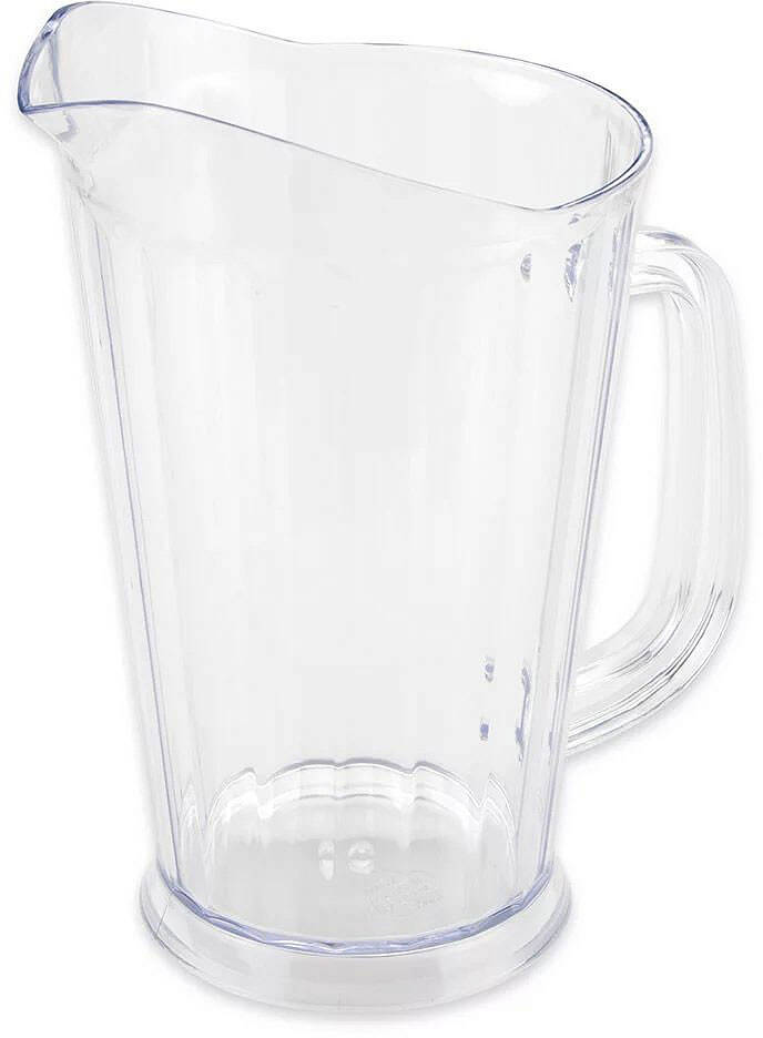 G E T P-3064-1-CL Textured Clear Polycarbonate 64 oz Pitcher W Lid