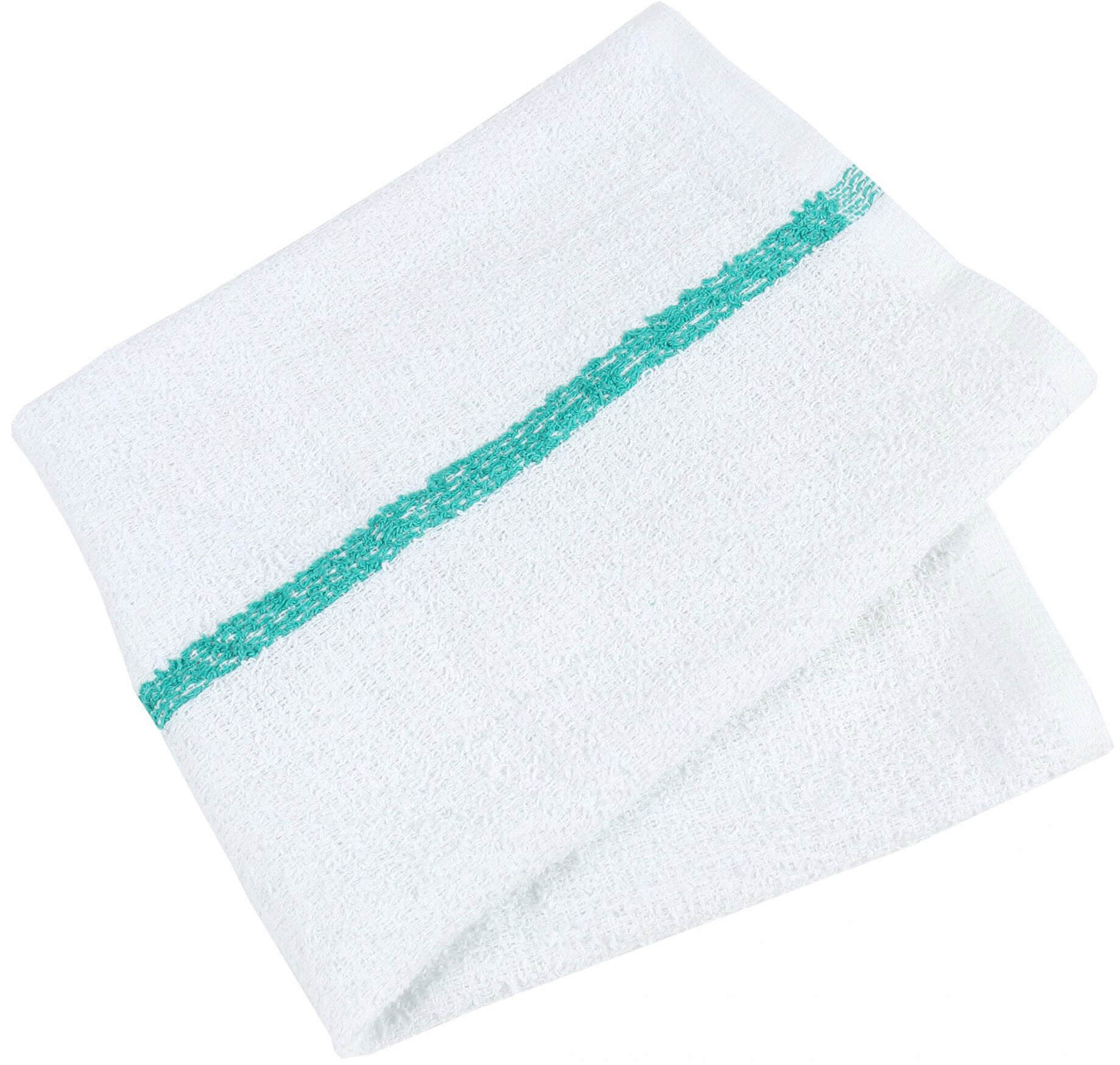 Ribbed Cotton Bar Mop Kitchen Towels, 16x19 in., White with Choice