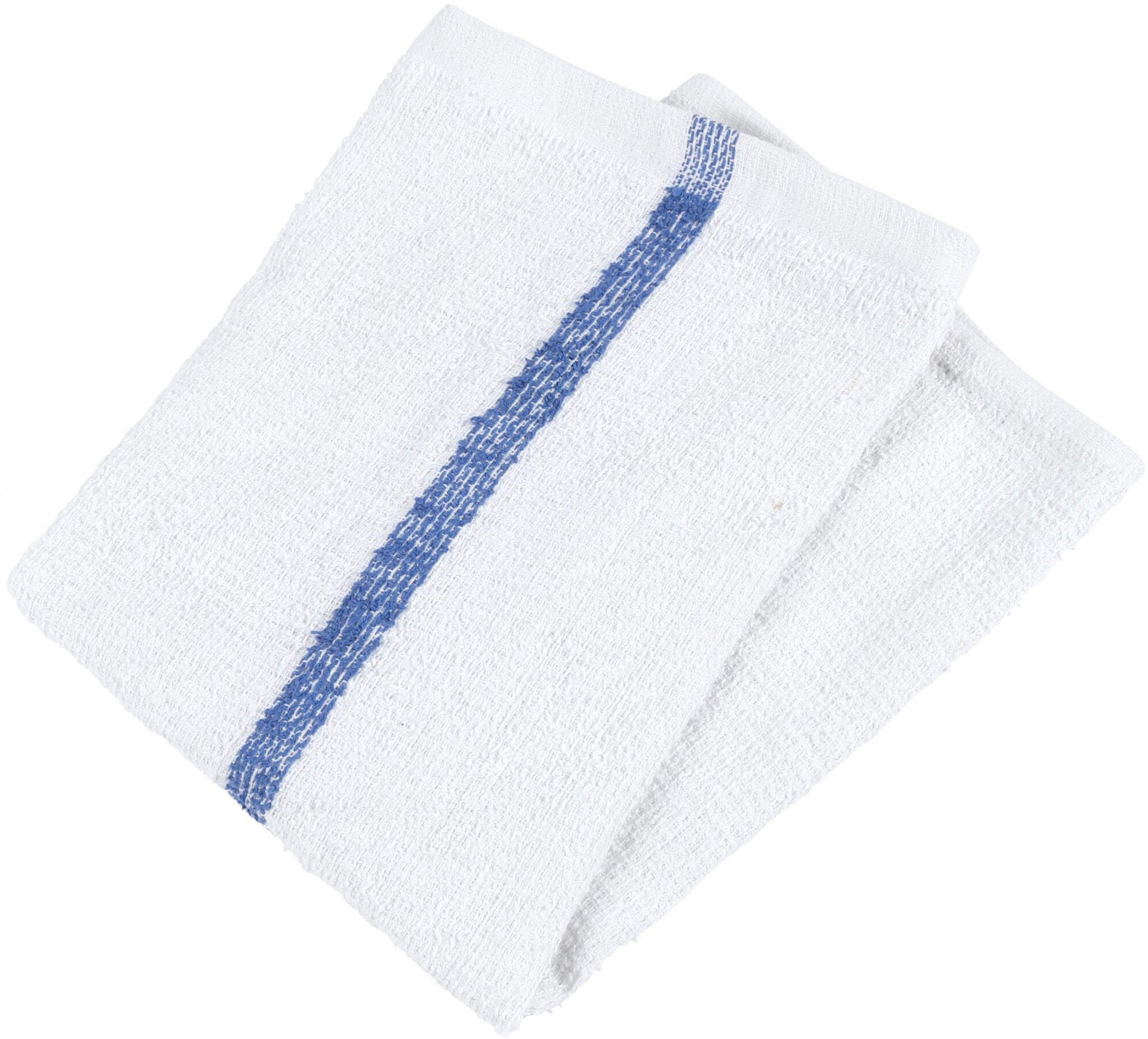 Ribbed Cotton Bar Mop Kitchen Towels, 16x19 in., White with Choice