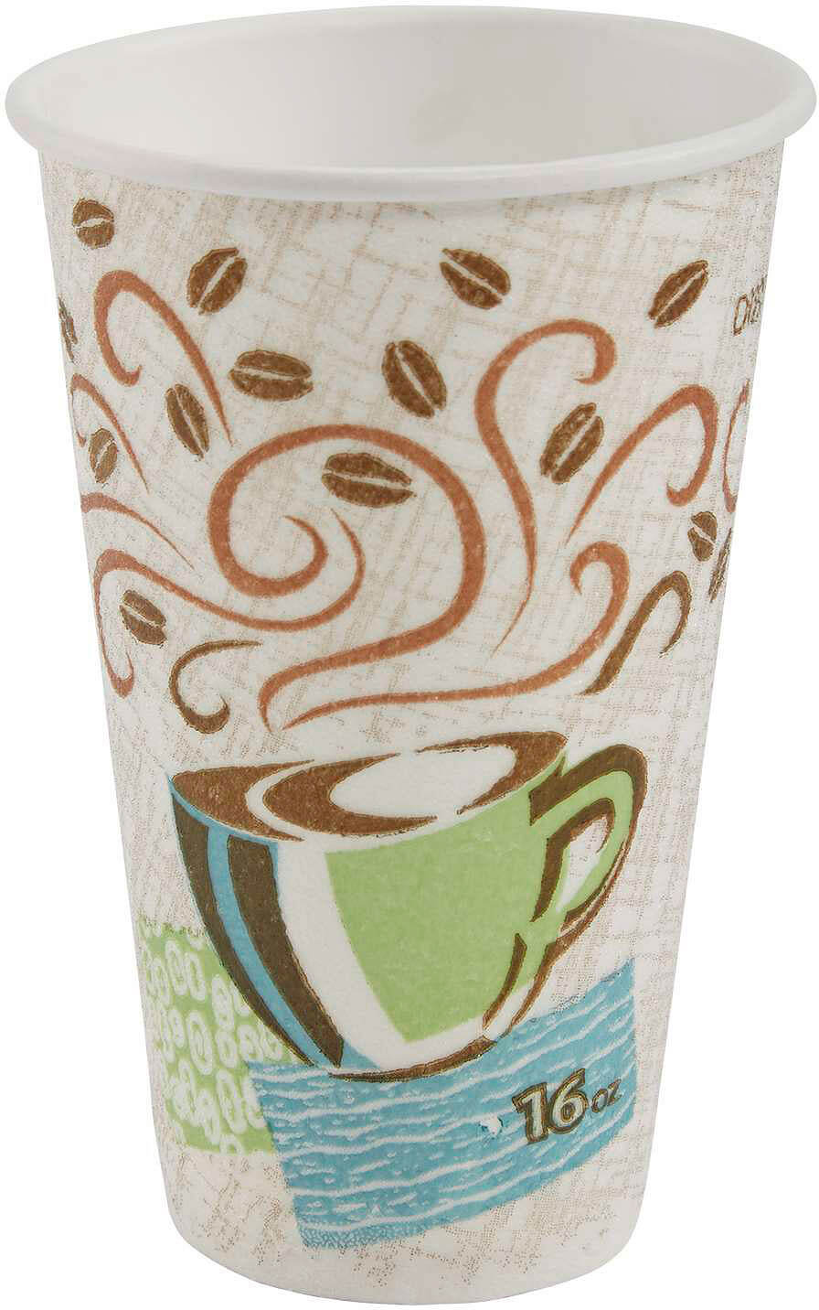Dixie 5356CD, 16 oz PerfectTouch® Insulated Paper Hot Cups (1,000