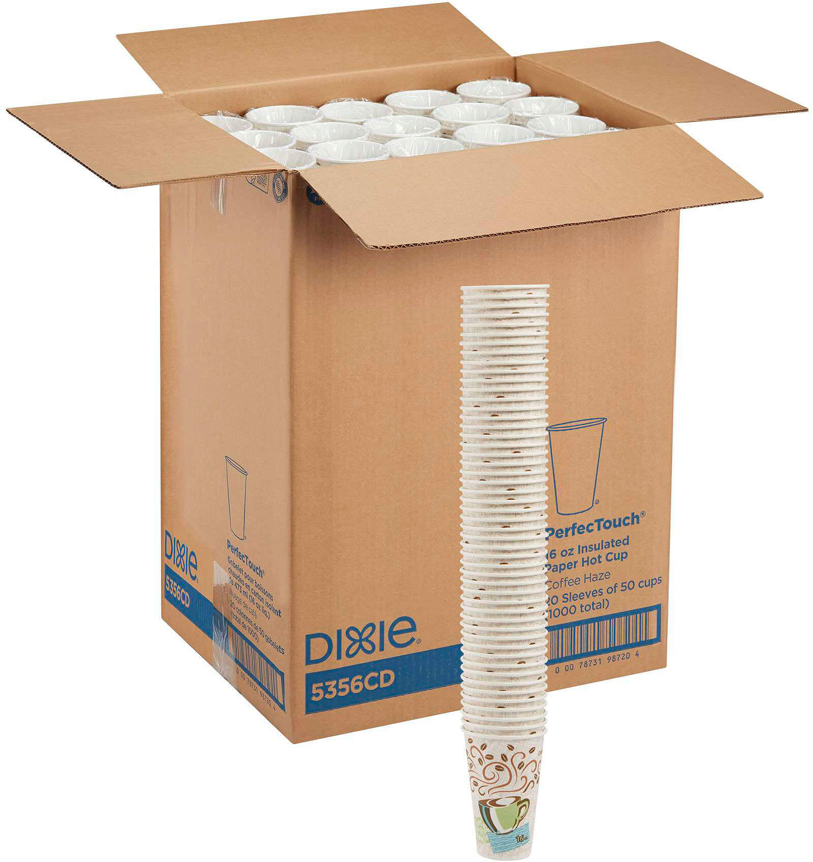 Dixie PerfecTouch Tazze Calde Di Carta Isolate 16 Once Caffè Haze - Foto 2