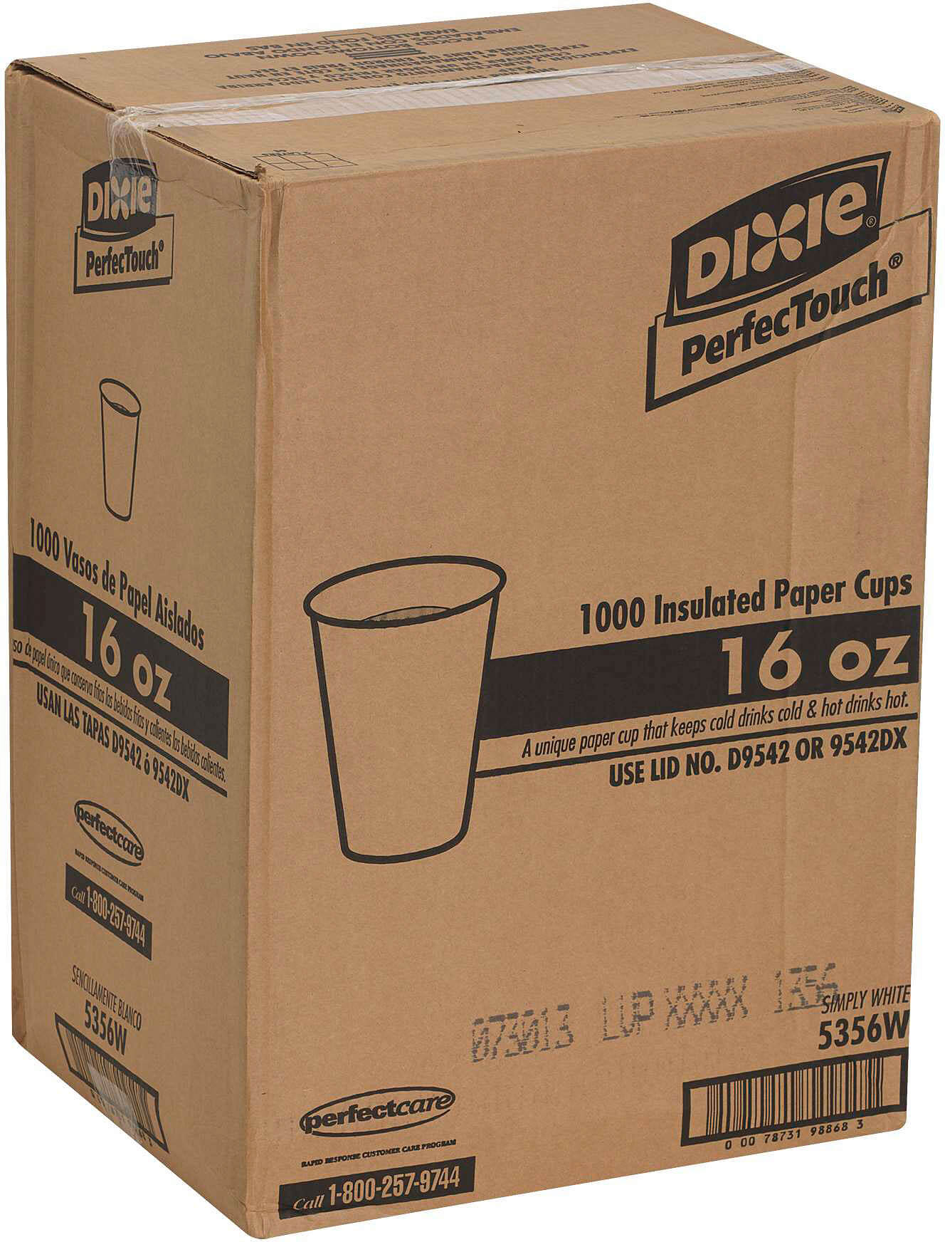 Dixie PerfecTouch - Vaso caliente aislado de GP