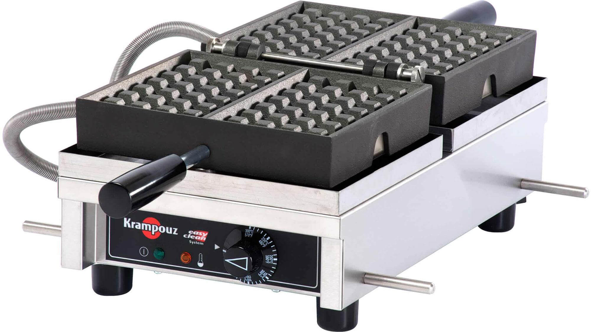Krampouz WECDBAAS, 1.44 kW Electric Waffle Maker / Iron, Single, 4