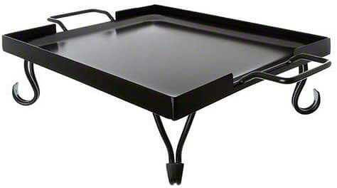 American Metalcraft GS18 18 Round Wrought Iron Griddle with Matching Stand