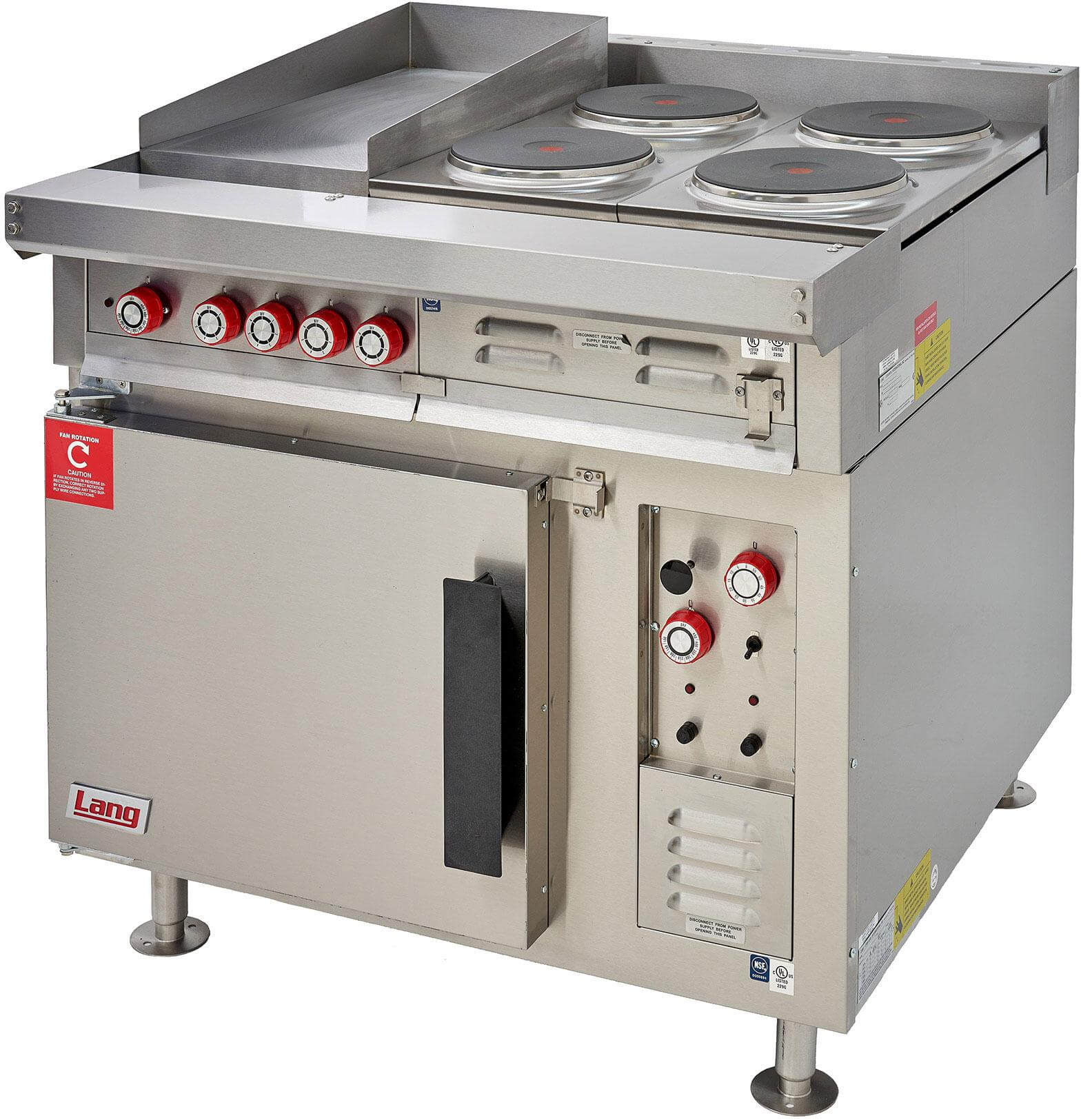 Lang Manufacturing R36S-ATD, Electric Restaurant Range w/ 36