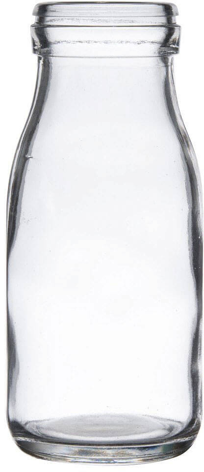 American Metalcraft GMB8 8 oz. Glass Milk Bottle