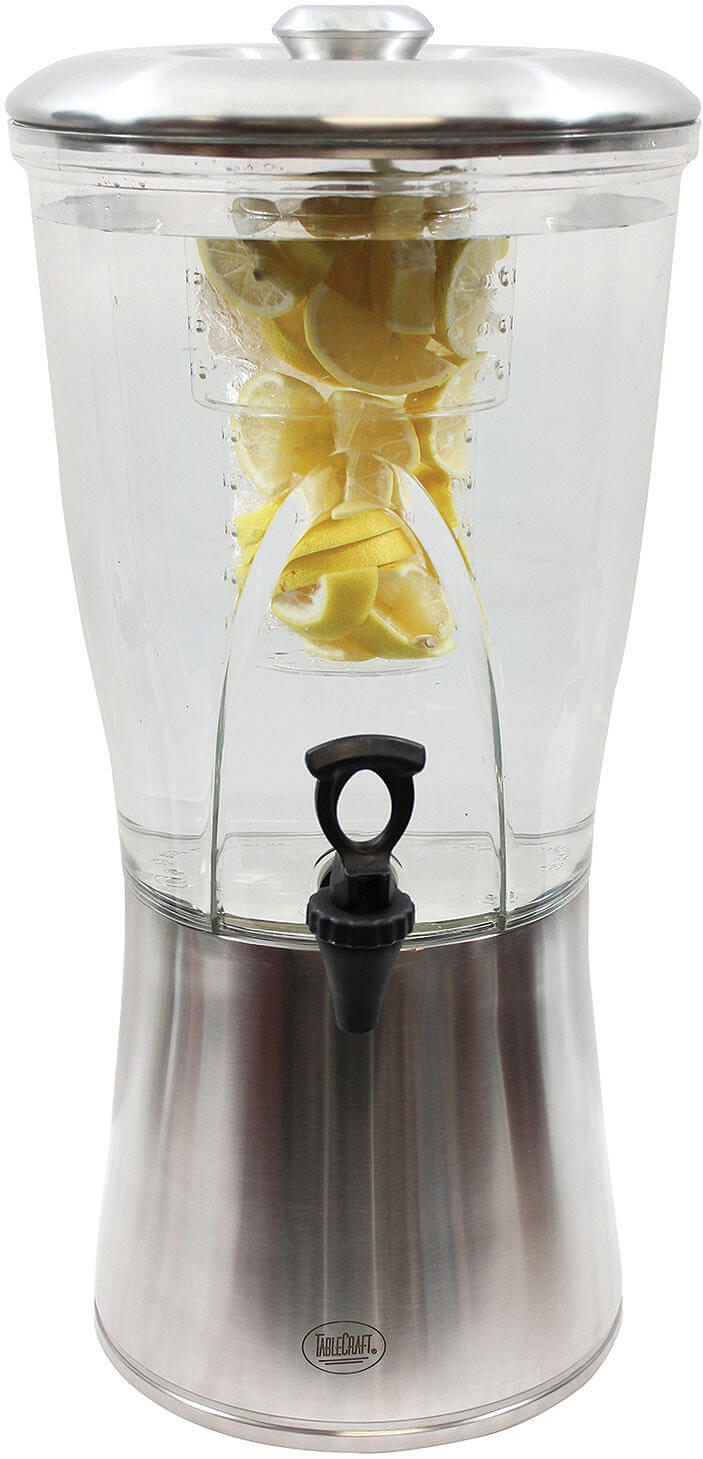 Tablecraft Model 85 Single Beverage Dispenser with Infuser, 5-Gallon