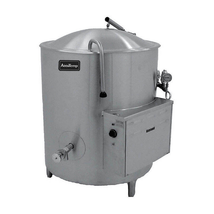 Large 100 Gallon Gas Fully Jacketed Stationary Restaurant Cooking Kettle