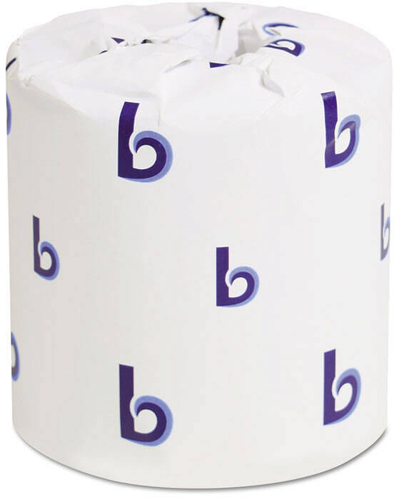 Boardwalk BWK6180, 500 Sheet 2-Ply Standard Toilet Paper Roll (96