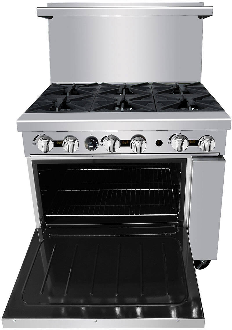 Atosa AGR-4B36GR-LP Liquid Propane 4-Burner Range with 36 Griddle