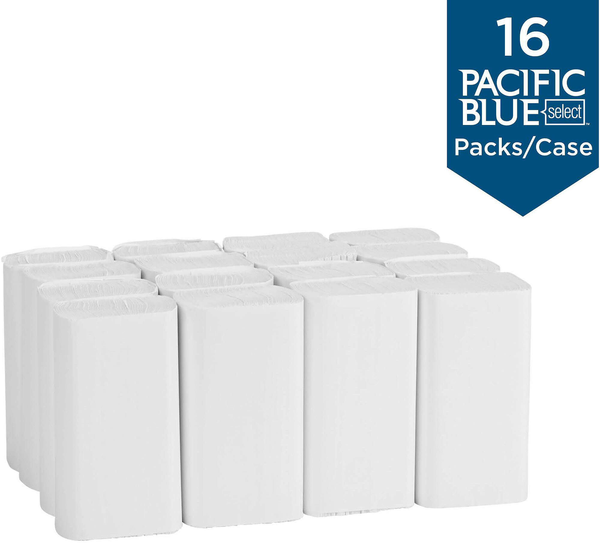 ※ゆう　漢pow　2袋 Pacific Blue 21000, 125 Count 2-Ply M-Fold Paper Towels, White (16