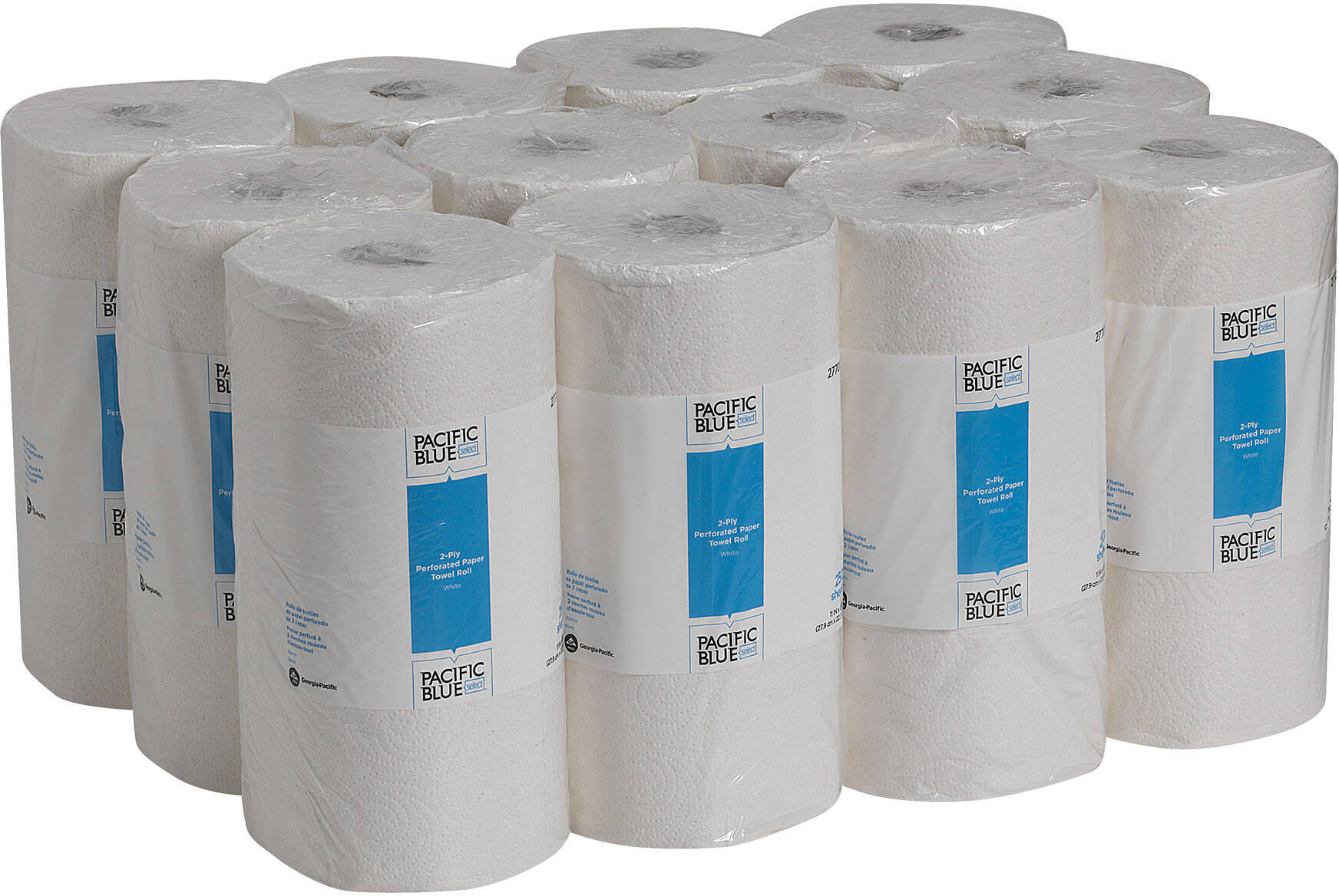 Pacific Blue 27700, 250 Count 2-Ply Perforated Jumbo Paper Towel