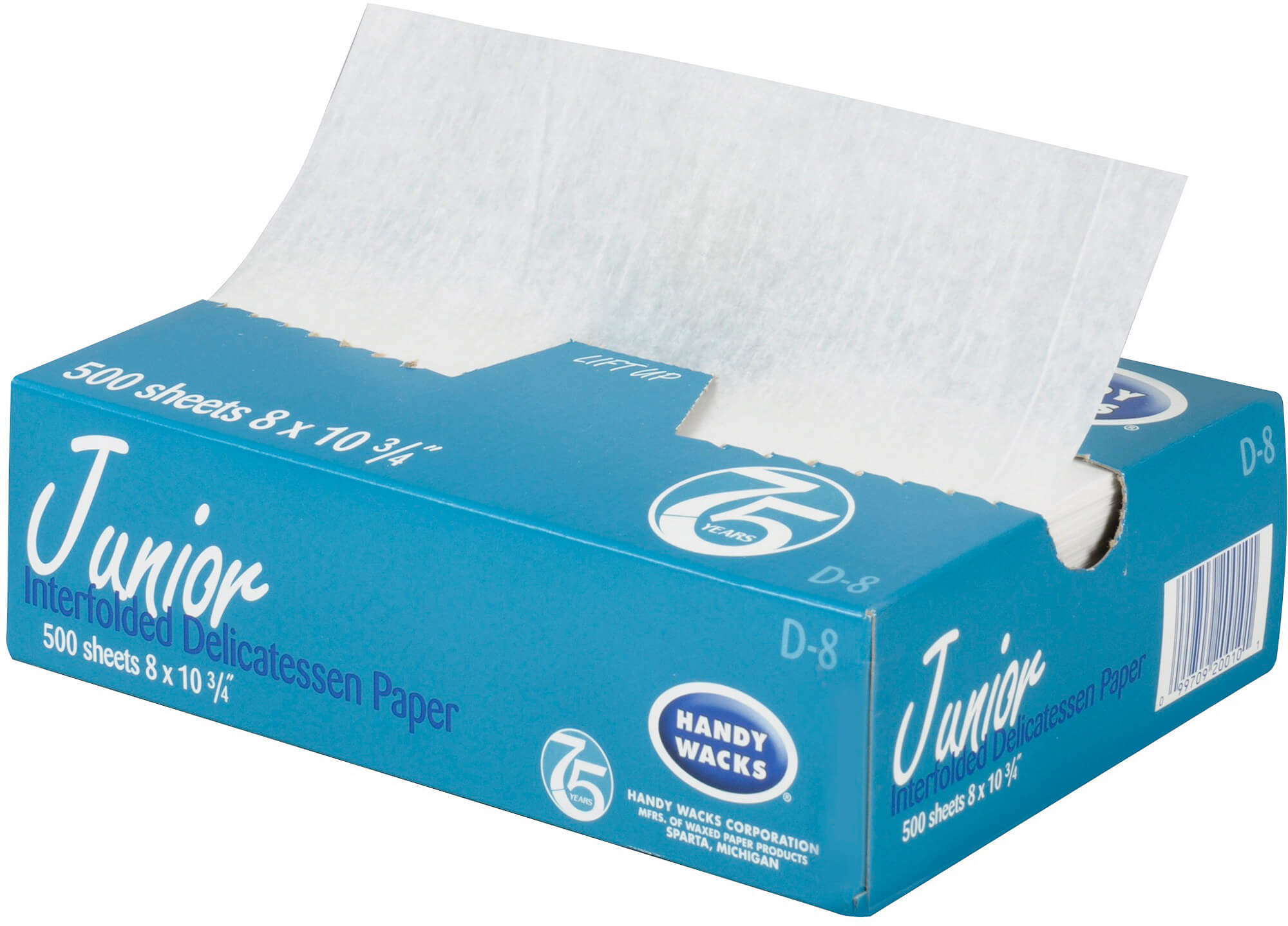 Choice 8 x 10 3/4 Interfolded Deli Wrap Wax Paper - 500/Box