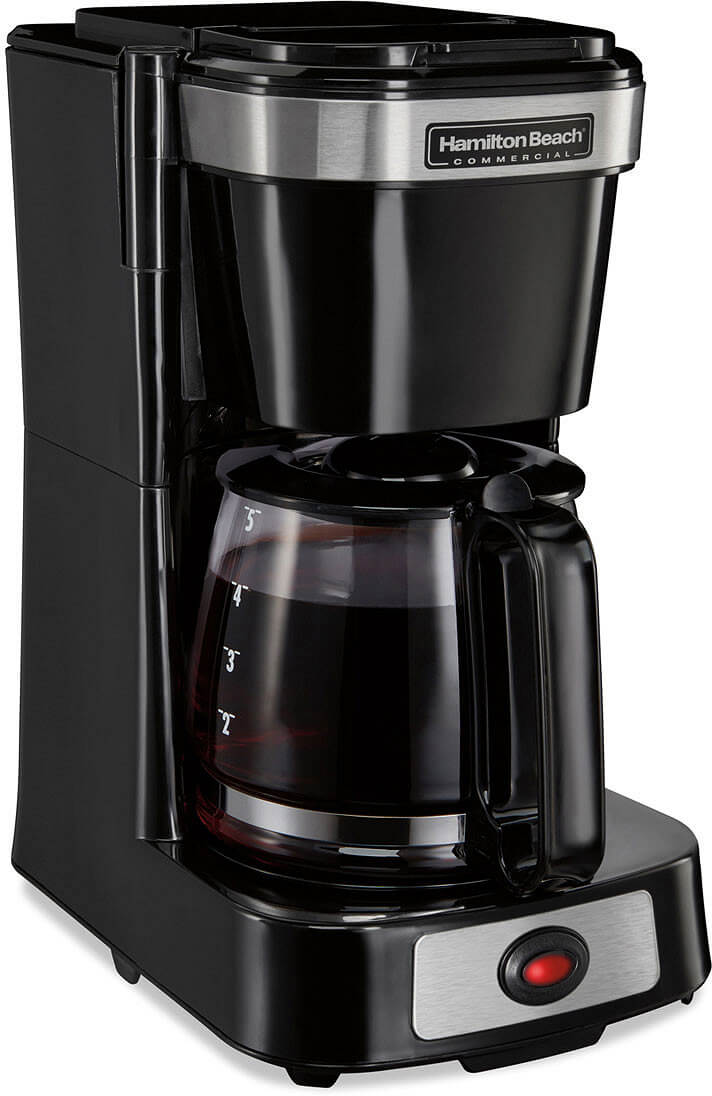 Hamilton Beach HDC500D 120V Black 4 Cup Coffee Maker with Glass Carafe