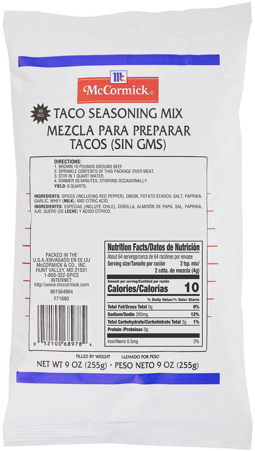 McCormick Culinary Taco Seasoning 24 oz.