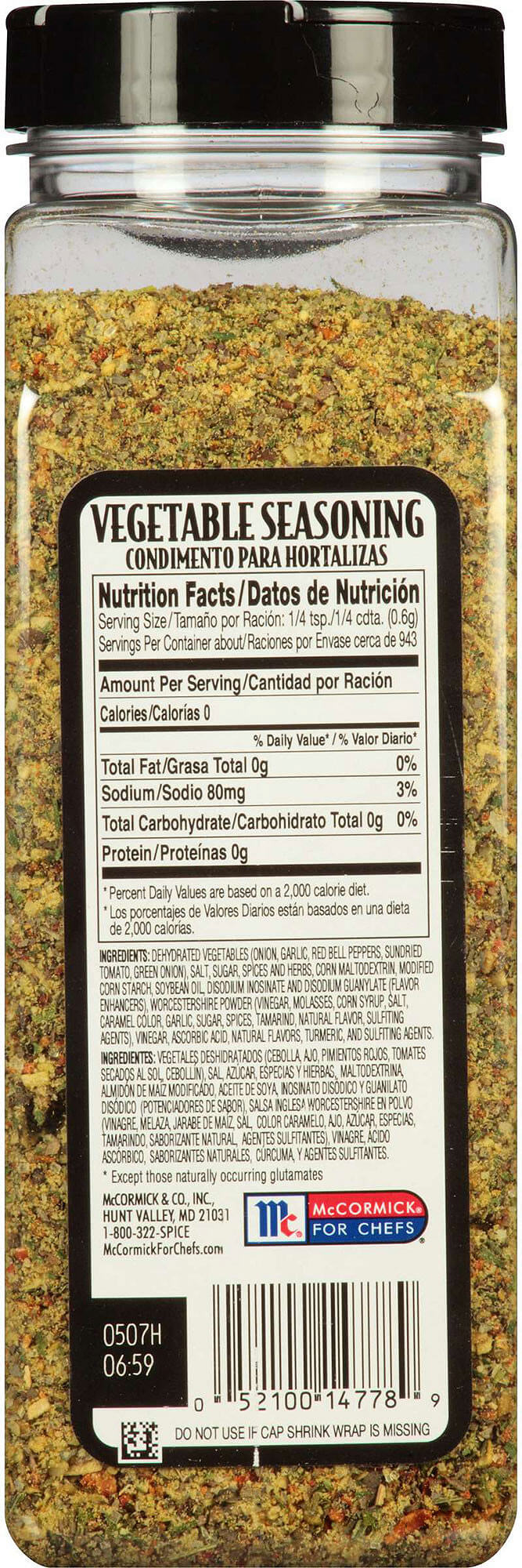 McCormick Lemon & Pepper Seasoning Salt, 15.5 oz