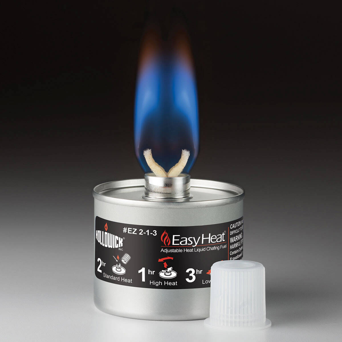 ホロウィックのEASY HEAT　擦り込み燃料　9.7オンスCAN 24個 Hollowick EZ 2-1-3, 1-3 Hour Easy Heat™ Liquid Wick Chafing Fuel