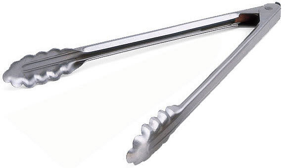 Edlund 4412HDL 12 Locking Heavy Duty Stainless Scallop Tongs 