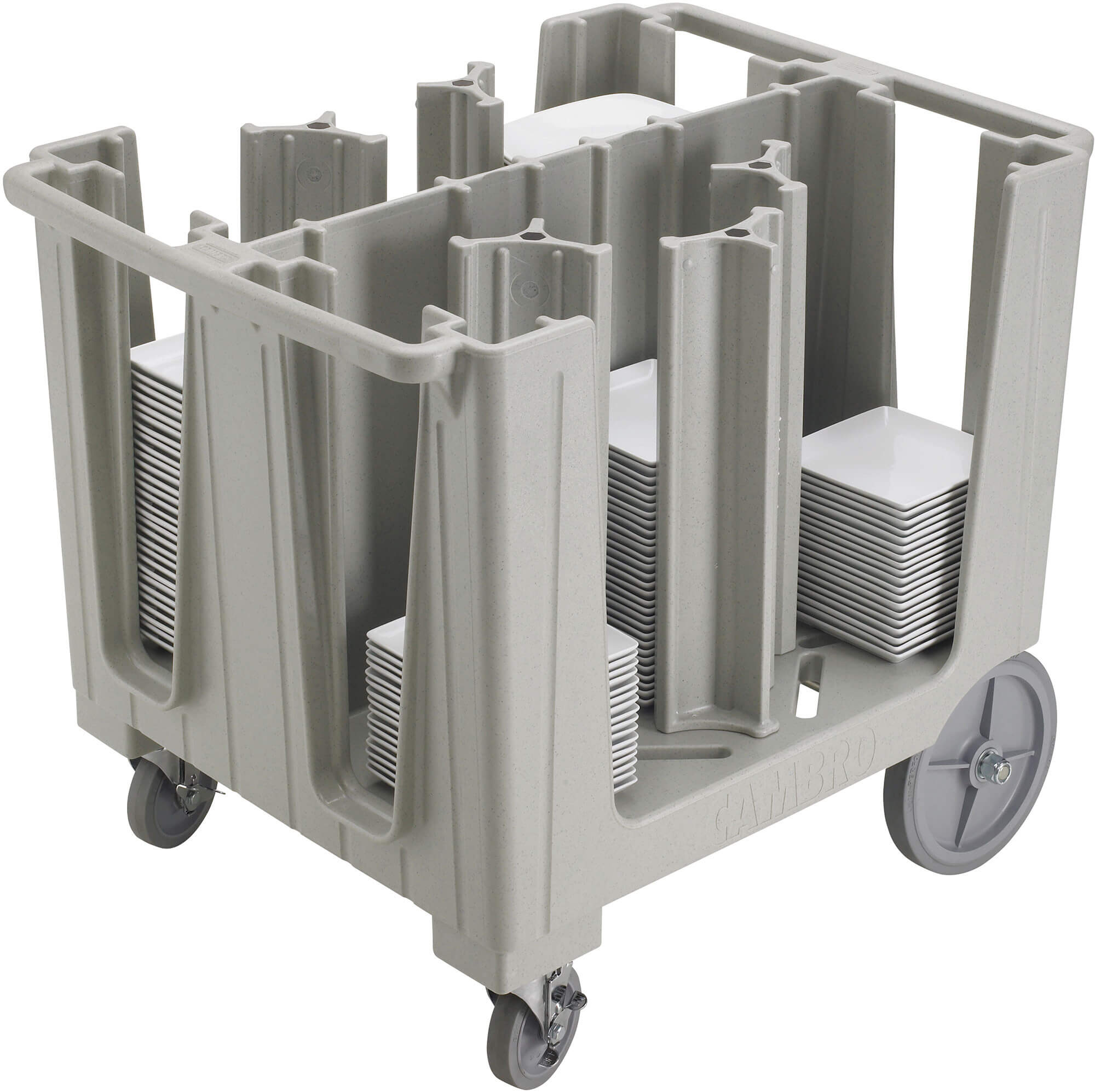 Cambro ADCS480, 4 - 8 Column Adjustable Dish Caddy, Speckled Gray