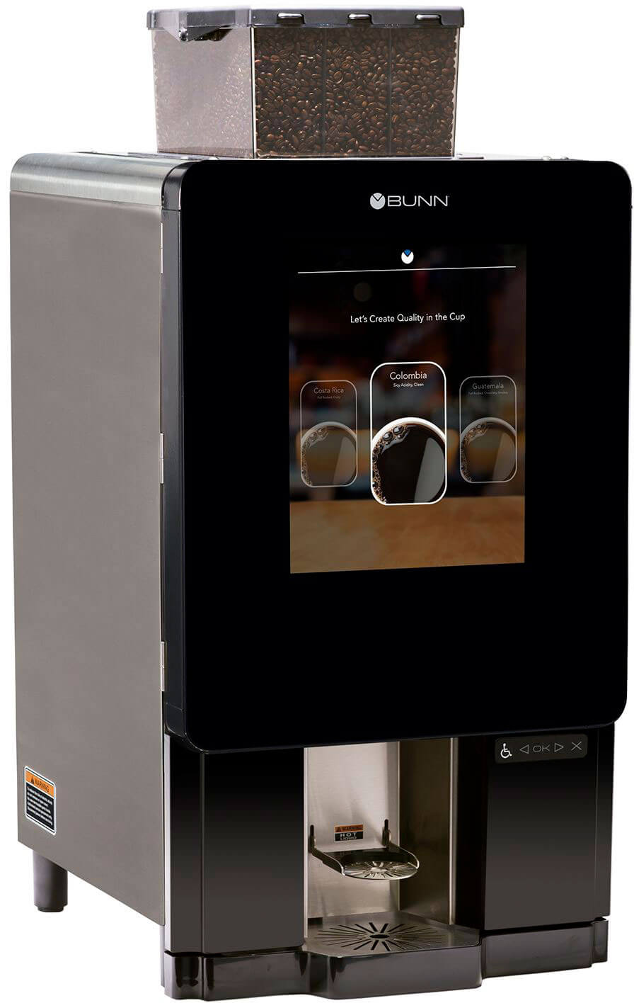 Minibar Cafeteria Touch Screen Automatic Commercial Coffee Machine –  Triangle Bean Machines