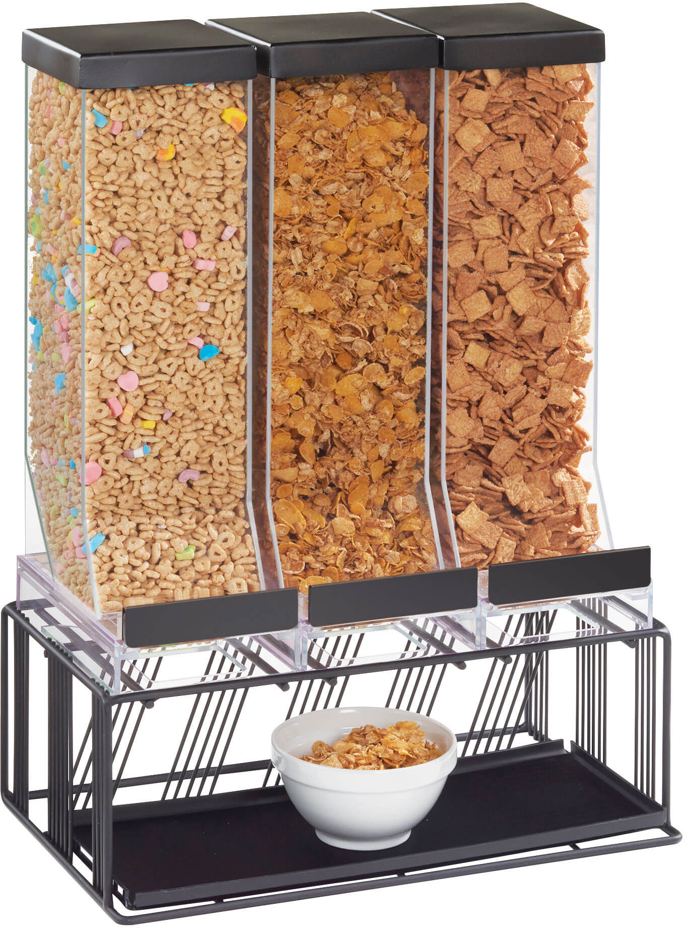 Cal-Mil 4108-13, Triple 9.8L Portland Countertop Cereal Dispenser