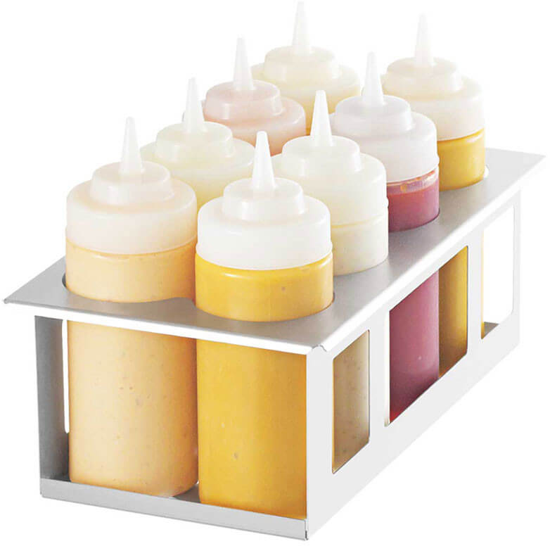 Server Products 86974, 8 Compartment Drop-In Squeeze Bottle Holder