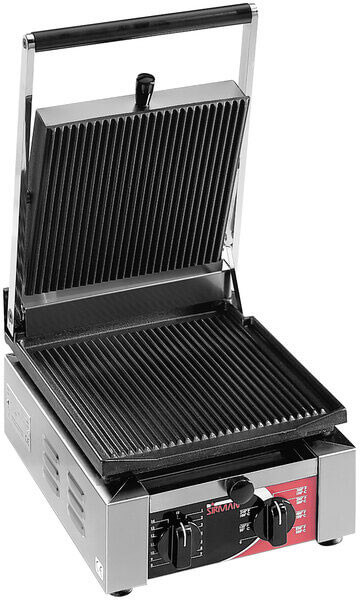 Sirman , 1.7 kW Panini Sandwich Grill, Single, Grooved Top & Bottom EL