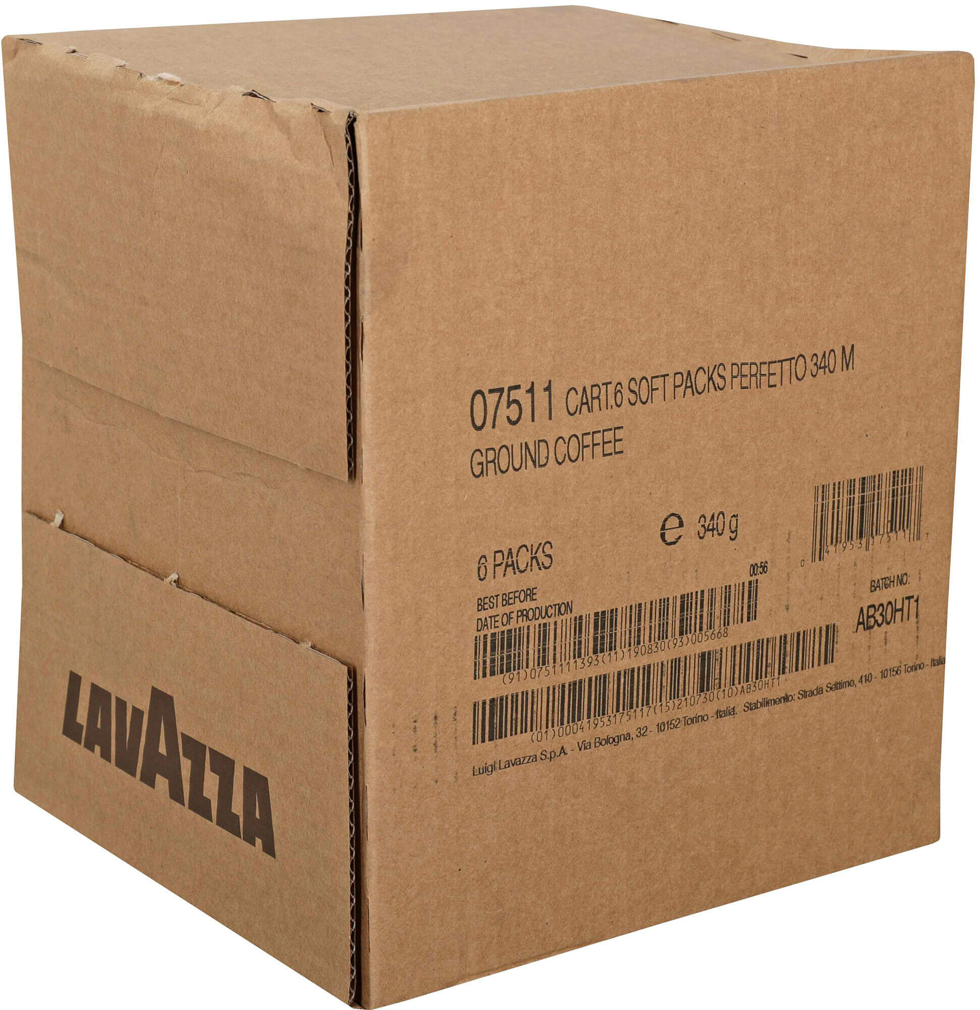 Lavazza 7511, 12 oz Perfetto Medium Roast Ground Coffee (6/case)