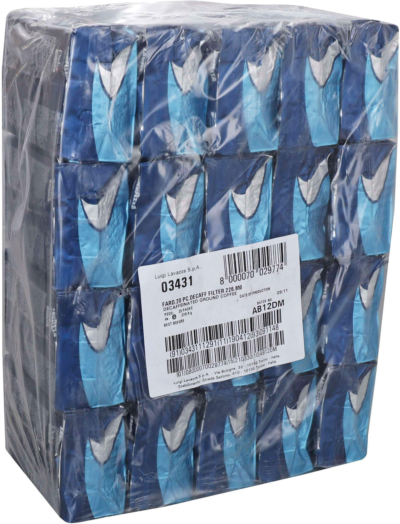 Lavazza 3431, 8 oz Dek Medium Roast Whole Bean Decaf Filter Coffee