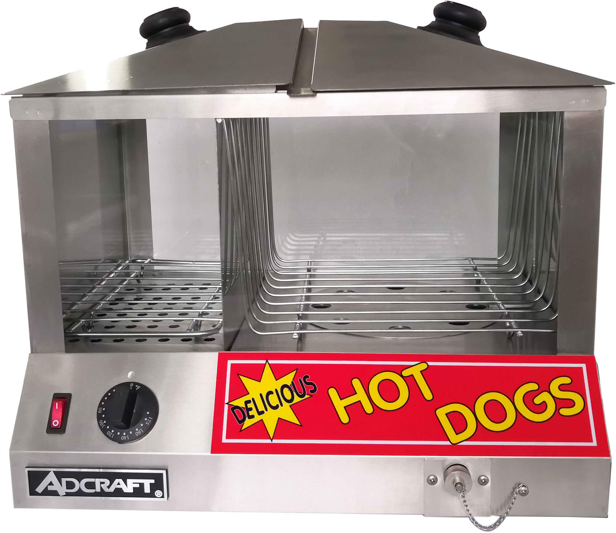 Admiral Craft HDS-1300W/100, 1.3 kW Electric Hot Dog Steamer, 100