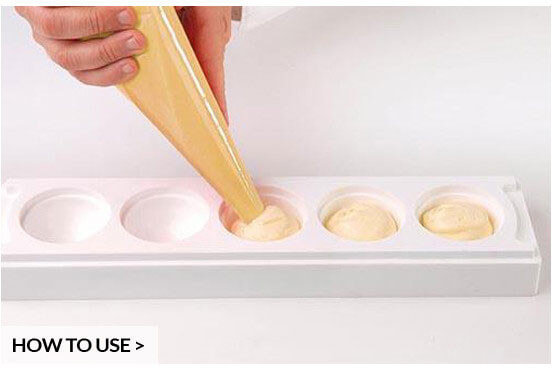 Professional 3D Flexible Silicone Mould - 5 Eggs - Silikomart