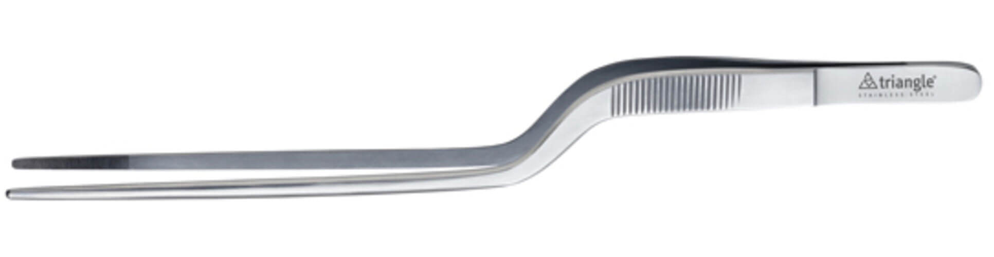 Stainless Steel Tweezers Straight Long Food Tongs Kitchen Chef Serrated Tips