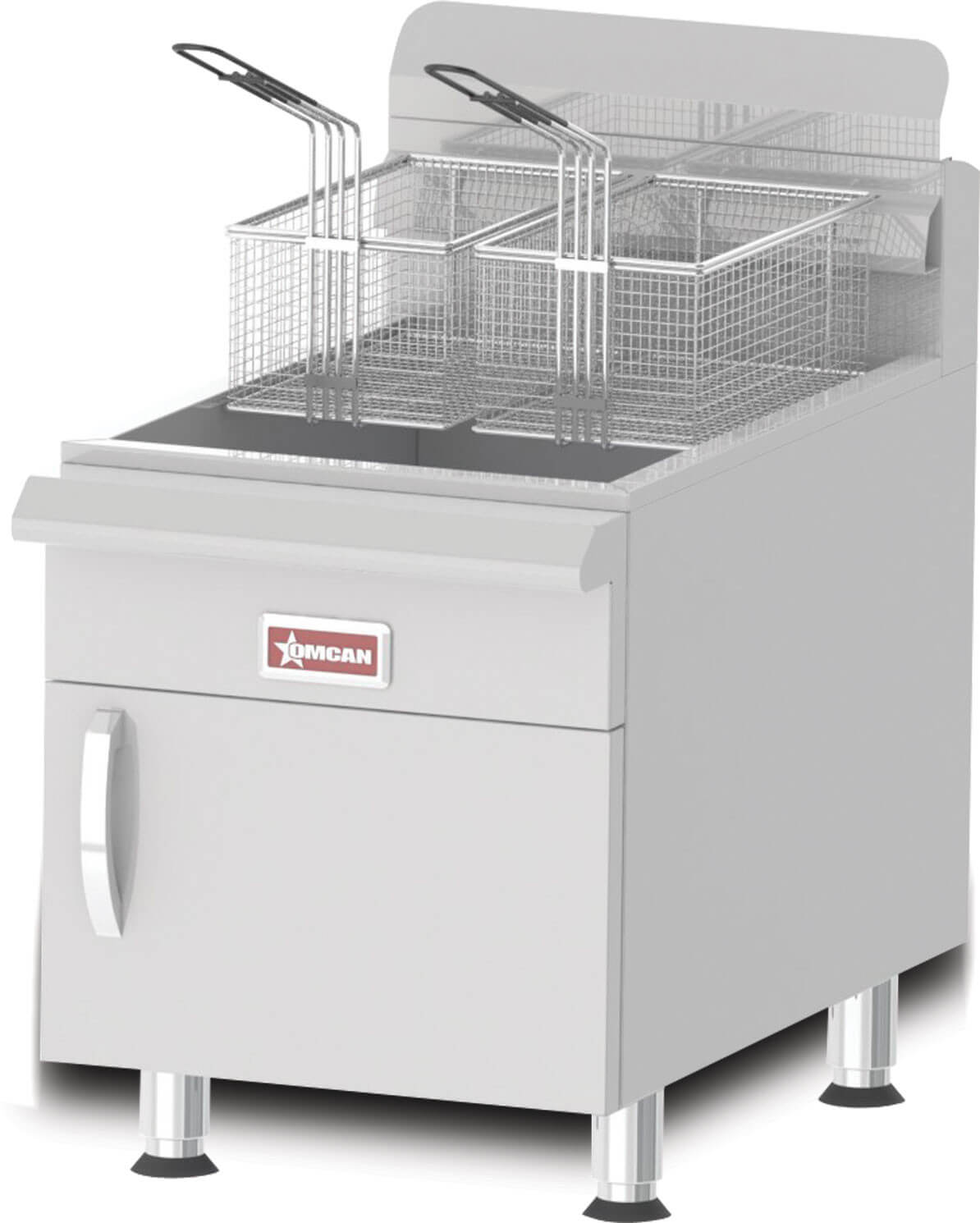 Omcan 30 Lb Countertop NG Deep Fryer w/ 53,000 BTUs 43088