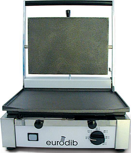 Sirman CORT-R-110, 1.7 kW Panini Sandwich Grill, Single, Ribbed