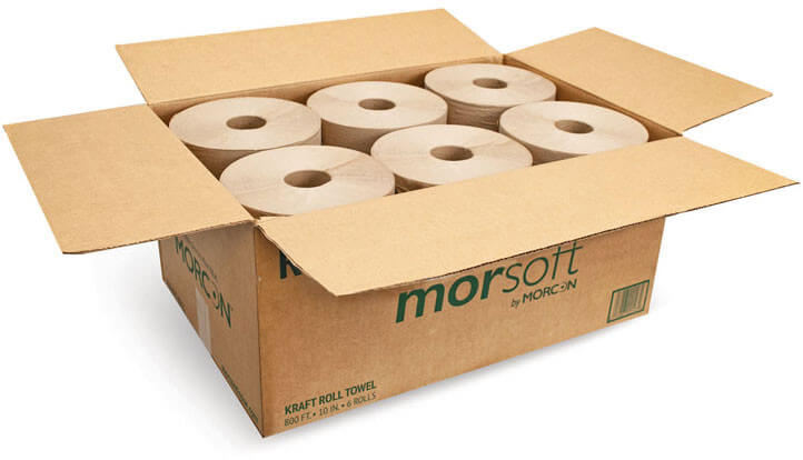 Morcon R106, 800 ft Morsoft® Paper Towel Roll, Brown (6/case)