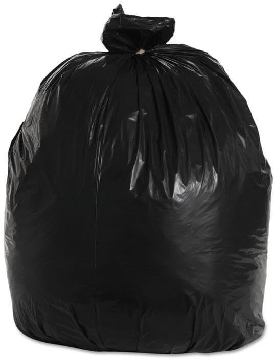 Boardwalk BWK520, 33 Gallon Trash Can Liner, 1.6 mil, Black (100/case)