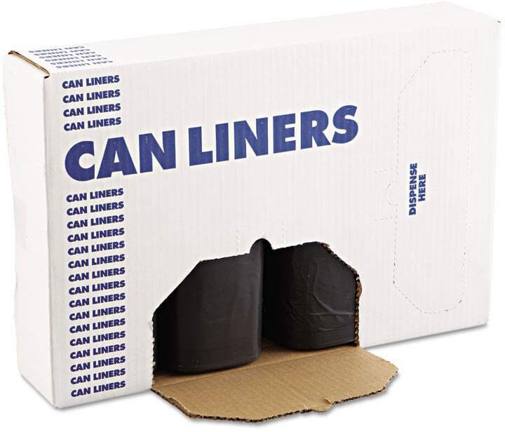 60 Gallon High Density Can Liners - 14 Micron - 200/case