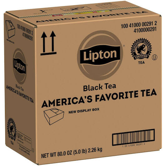 Lipton 4100000291, Individually Wrapped Traditional Blend Black