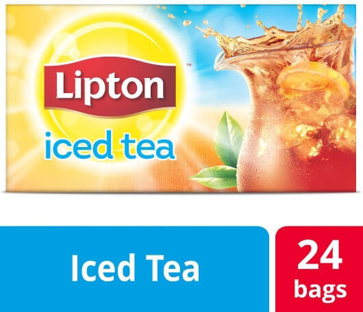 Lipton 3 Gallon Black Tea with Peach Iced Tea Filter Bags - 24/Case