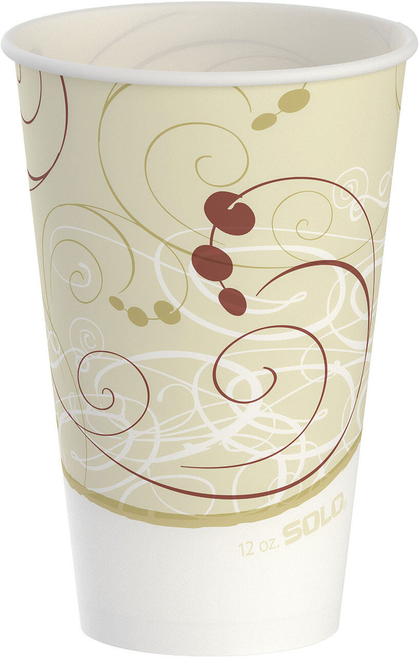 Solo 316W-2050 White Poly Paper Hot Cup - 16 oz. - 1000/Case