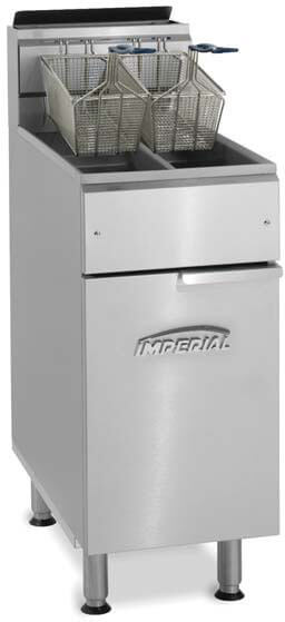 Imperial Range IFS-2525, 50 Lb Gas Freestanding Split Pot Fryer