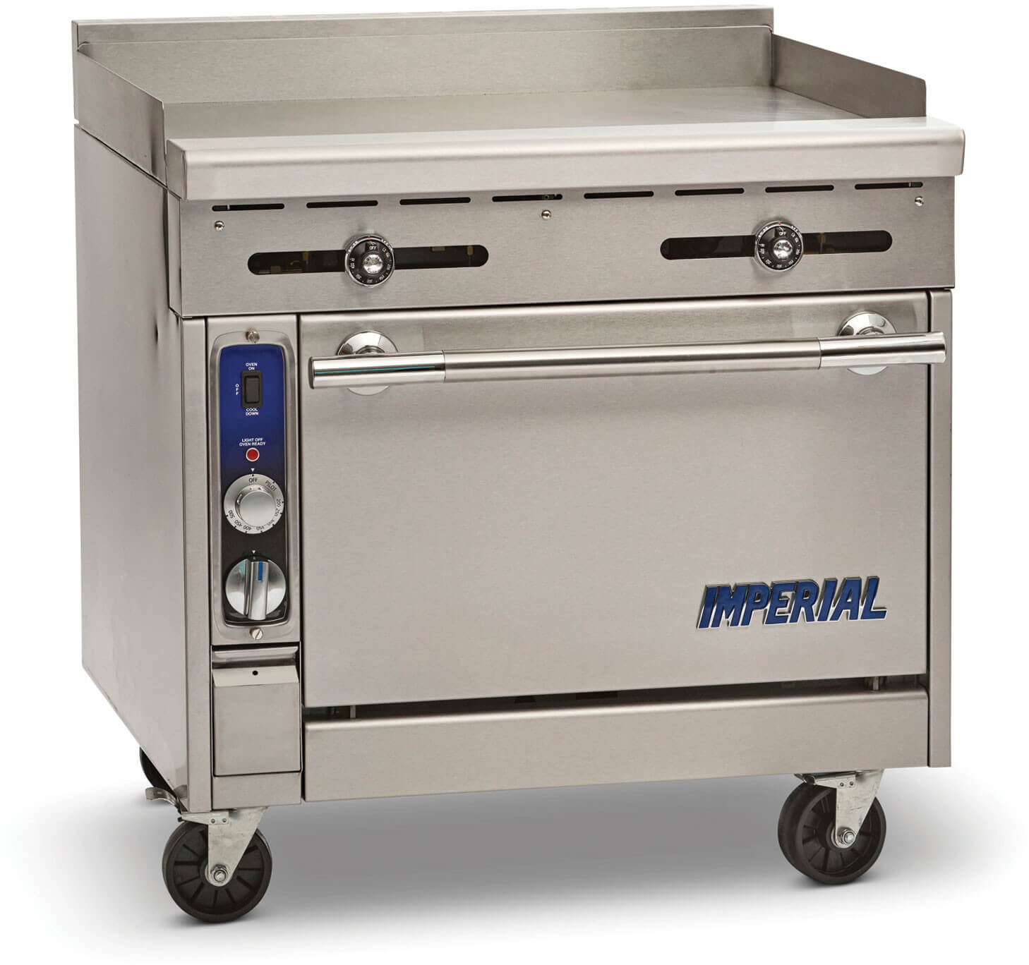 Imperial IHR-G36, 36-Inch Heavy-Duty Gas Range with Griddle Top and  Standard Oven, NSF