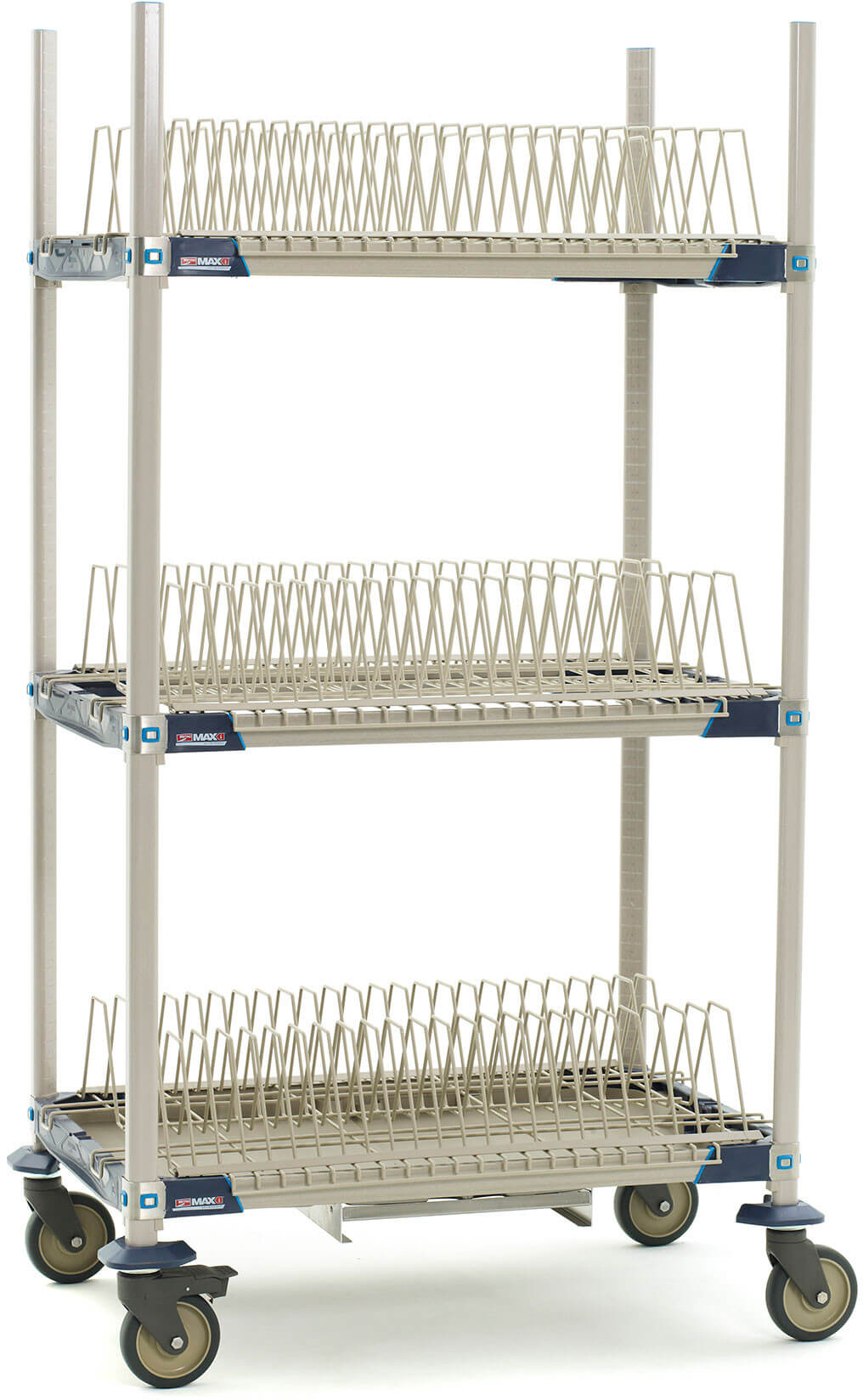 MetroMax i Mobile Drying Rack with Three Tray Racks and Drip Tray