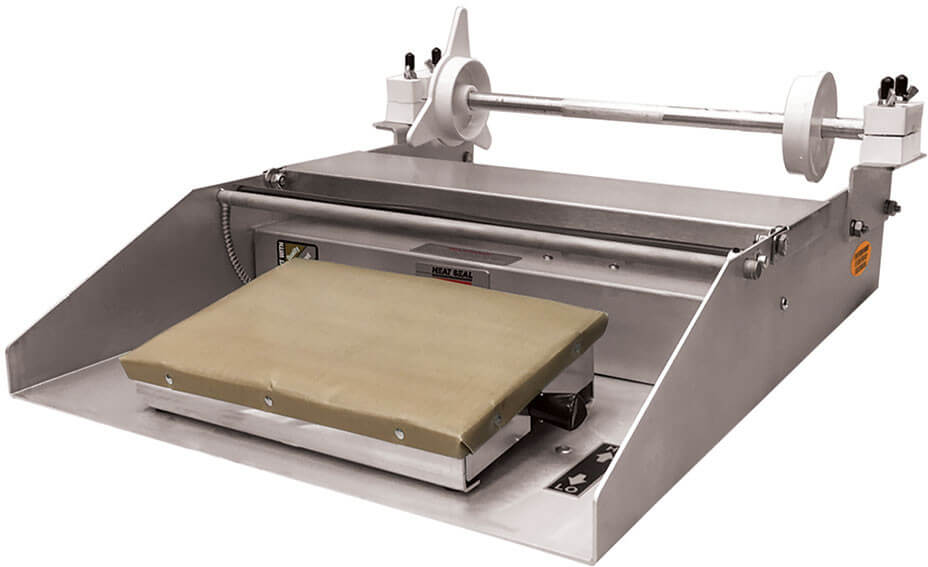 Omcan SE-US-0533-D - Two Roll Shrink Wrap Machine - 6 x 15 Hot Plate –
