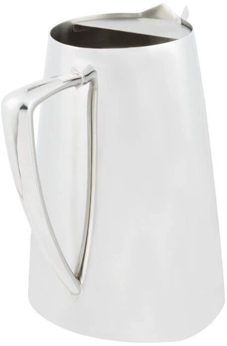 Vollrath 46402 64 oz. Stainless Steel Water Pitcher with Ice Guard